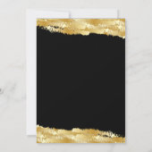 金ゴールドトーンモダンクラス懇親会パーティー 招待状 (裏面)