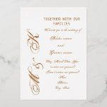 「金ゴールドトーンレタリング」結婚の 箔招待状<br><div class="desc">Inky_Artが作成した「金ゴールドトーンレタリング」結婚式招待状違う、サイズ、フォント、フォント色、背景色で利用可能イニシャルや文言紙の種類を変更できる：プレミアムホワイトプレミアムプレミアムプレミアムプレミアムホワイトは、贅沢なサテン仕上げの白い紙。この滑らかな組み合わせは、洗練された素晴らしい経験を生み出す質感のお祝いである。それはあなたの郵送のニーズすべてに最適である。サイズ： 5" x 7" (ポートレート)または7" x 5" （風景）滑らかで白い色合いの紙サテン仕上げリサイクル材料で作られたイタリア製FSC認定；米国で印刷</div>