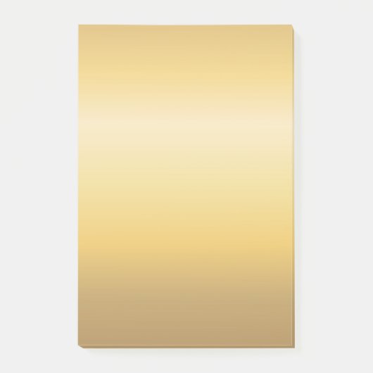 金ゴールドトーン優しいカラーフロー汎用抽象芸術 ポストイット (正面)