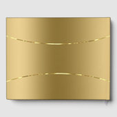 金ゴールドトーン背景光沢のある金ゴールドアクセント ゲストブック (裏面)