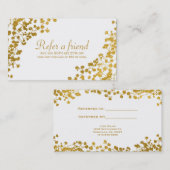 金ゴールドトーン赤ちゃんの息の白は友人カードを参照 紹介カード (正面/裏面)