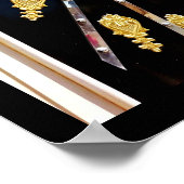 金ゴールドドアの装飾 ポスター (角)