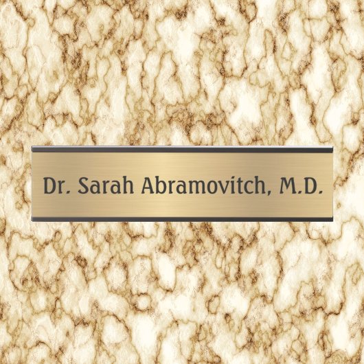 金ゴールドドクターズドアオフィスのシンボルや象徴 サインプレート