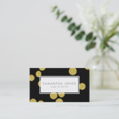 金ゴールドドクラシックットモダンメイクアップアーティスト 名刺 (スタンド正面)