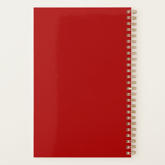 金ゴールドドッグ中国のペーパーカット新年プランナー プランナー手帳 (裏面)