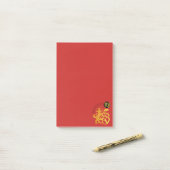 金ゴールドドッグ中国のペーパーカット2018年新年それをポスト ポストイット (デスク上)