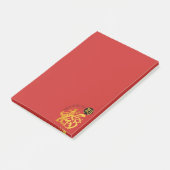 金ゴールドドッグ中国のペーパーカット2018年新年それをポスト ポストイット (アングル)