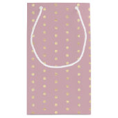 金ゴールドドットと赤面抱き枕 スモールペーパーバッグ (裏面)