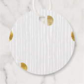 金ゴールドドットの愛結婚のラウンド フェイバータグ (裏面)