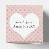 金ゴールドドットオン赤面ピンク フェイバーボックス (上部)