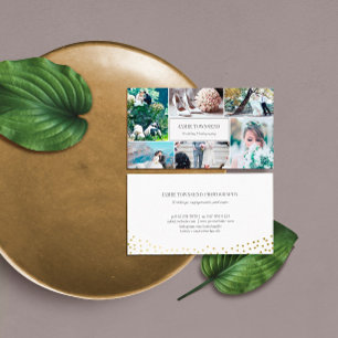 金ゴールドドットフォトコラージュプロフェッショナル 名刺