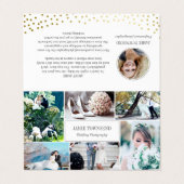 金ゴールドドットフォトコラージュプロフェッショナル 名刺 (外部フラット)