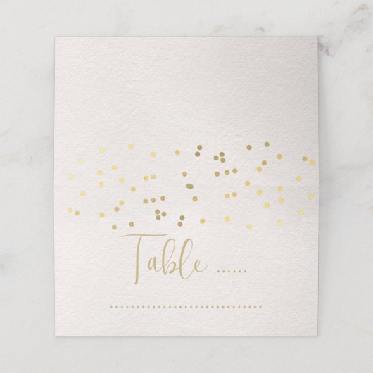 金ゴールドドットブライダル赤面ピンク結婚ズ座席表 プレイスカード (外部開封)
