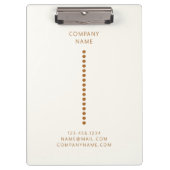 金ゴールドドットミニマルシンプルプロフェッショナル クリップボード (正面)