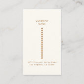 金ゴールドドットミニマルシンプルプロフェッショナル 名刺 (裏面)