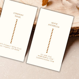 金ゴールドドットミニマルシンプルプロフェッショナル 名刺