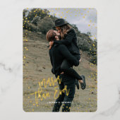 金ゴールドドットメリー実在スクリスフォイルホリデーカード 箔シーズンカード (正面)