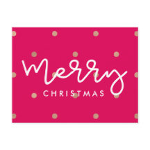 金ゴールドドット付きメリークリスマスピフェイクンク