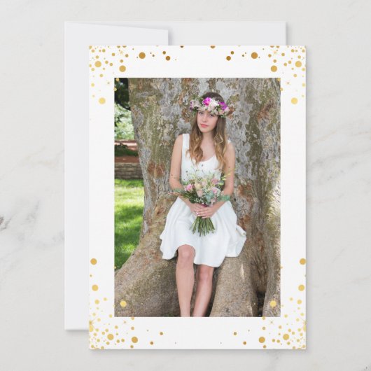 金ゴールドドット医療看護学校卒業会 招待状 (裏面)