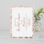 金ゴールドドット結婚パターンの箔押し招待状 箔シーズンカード (立ち正面)