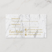 金ゴールドドライヤーモダン大理石サロン紹介 紹介カード (裏面)