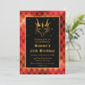 金ゴールドドラゴンと赤はかりで測誕生会 招待状 (スタンド正面)