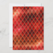 金ゴールドドラゴンと赤はかりで測誕生会 招待状 (裏面)