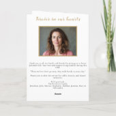 金ゴールドドラゴンフライお祝い生涯葬式 プログラム (裏面)