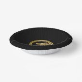 金ゴールドドラゴンブラックと金ゴールド ペーパーボウル (傾斜あり)