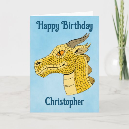 金ゴールドドラゴンヘッドのプロフィール カード (正面)