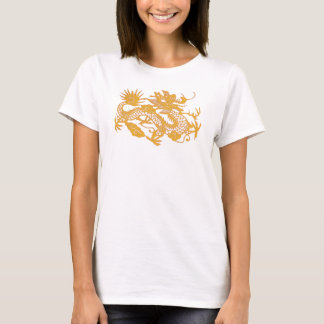 金ゴールドドラゴンTシャツ Tシャツ