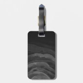 金ゴールドドリップグリッターモノグラムカスタムメタリック ラゲッジタグ (裏面縦)