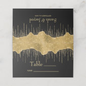 金ゴールドドリップグリッター プレイスカード (外部開封)