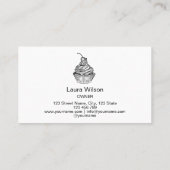 金ゴールドドリップケーキクリームチョコレートスイーツベーカリー 名刺 (裏面)