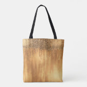 金ゴールドドリップハニーグリッターかわいらしドリップ トートバッグ (裏面)