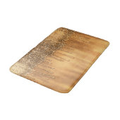 金ゴールドドリップハニーグリッターかわいらしドリップ バスマット (アングル)