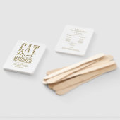 金ゴールドドリンクとビー結婚した結婚式 プログラム ハンドファン (組立なし)