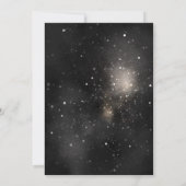 金ゴールドドリーミーは雲の九ブライダルシャワー 招待状 (裏面)