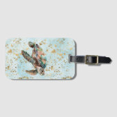 金ゴールドドリームシーカメ ラゲッジタグ (正面横)