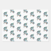 金ゴールドドリームシーカメ ラッピングペーパーシート (正面3)