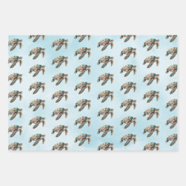 金ゴールドドリームシーカメ ラッピングペーパーシート