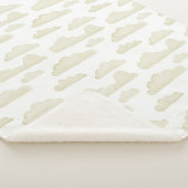 金ゴールドドリームタイムウォーターカラークラウドシェルパブランケット シェルパブランケット (3/4)