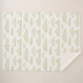 金ゴールドドリームタイムウォーターカラークラウドシェルパブランケット シェルパブランケット (正面(横))