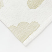 金ゴールドドリームタイムウォーターカラークラウドフリースブランケット フリースブランケット (角)