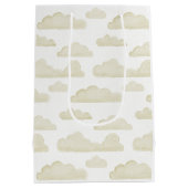 金ゴールドドリームタイムウォーターカラークラウド抱き枕 ミディアムペーパーバッグ (裏面)