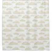 金ゴールドドリームタイム水彩雲シャワーカーテン シャワーカーテン (正面)