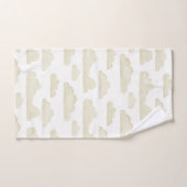 金ゴールドドリームタイム水彩雲タオル バスタオルセット (ハンドタオル)