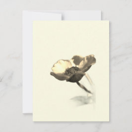 金ゴールドドリームフラワーズセピアミニマル自然 ポストカード