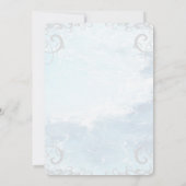 金ゴールドドルフィン結婚式招待状 招待状 (裏面)