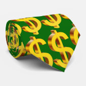 金ゴールドドル記号 ネクタイ (ロール)